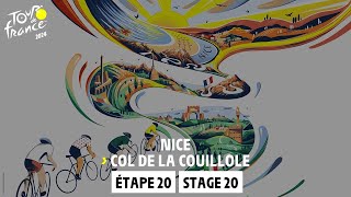 Stage 20  Nice  Col de la Couillole TourdeFrance 2024 [upl. by Ybbob105]