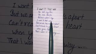 I want it that way ❤️ Lyrics backstreetboys youtubeshorts songlyrics handwriting lyrics shorts [upl. by Pierson]