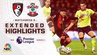 Bournemouth v Southampton  PREMIER LEAGUE HIGHLIGHTS  9302024  NBC Sports [upl. by Trinl843]