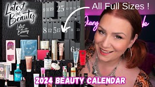 ALL FULL SIZES LATEST IN BEAUTY X STYLIST 2024 ADVENT CALENDAR UNBOXING [upl. by Anyah]