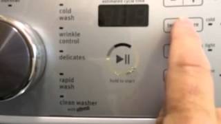 Maytag washer selftest mode [upl. by Afrikah658]