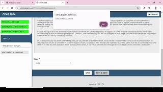 ANA GPAT 2024 Form Filling Step by Step Live [upl. by Aihsenak]