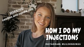 HOW I DO MY STELARA INJECTIONS NEEDLE WARNING [upl. by Hedveh313]