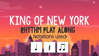 King of New York  Newsies  Rhythm Play Along EASY [upl. by Koffman]