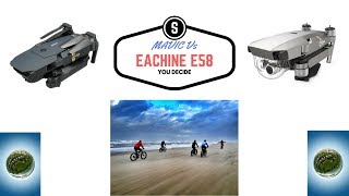 Eachine E58 Drone Vs DJI Mavic Pro Platinum  SPOT THE DIFFERENCE [upl. by Bigod666]