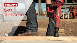 DEMO of proper techniques and tool features for the safe operation of Hilti powderactuated systems [upl. by Gobert]