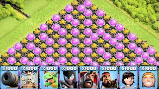 The Most Satisfying Funny Video Ever In Clash Of Clans  Jump Spell VS Wall [upl. by Lemon]