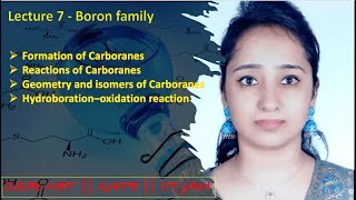 Boron family  Carboranes  CSIRNETGATEIITJAM [upl. by Aynom]