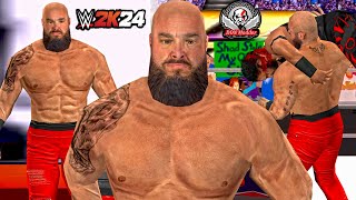 Braun Strowman WWE 2K24 Attire Mod PSP [upl. by Inohtna906]