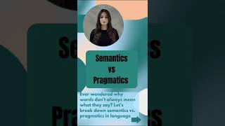 Semantics vs Pragmatics  Difference between Semantic and Pragmatics with Examples shorts [upl. by Kruse]