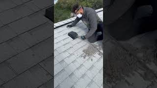 Dryer Vent Cleaning Exhaust Exit On Roof dryervent dryerventcleaningnearme dryerventcleaning [upl. by Bacon]