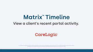 Matrix™ Portal Activity Timeline [upl. by Dimo]