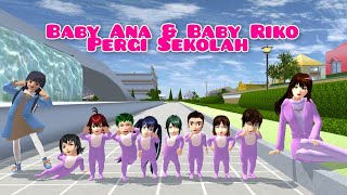 Baby Ana amp Baby Riko Pergi Sekolah  Drama Sakura School Simulator [upl. by Nahta]