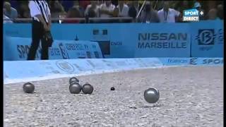 Thailande  Italie demifinale Championnat du monde pétanque Marseille 2012mp4 [upl. by Kendry]