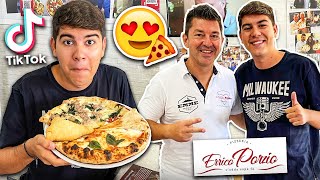 🍕 MANGIO la MIGLIORE PIZZA NAPOLETANA di TIK TOK Errico Porzio [upl. by Epilef]