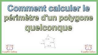 Comment calculer le périmètre dun polygone quelconque [upl. by Babb]