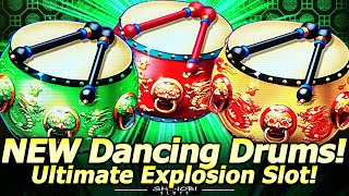 NEW Dancing Drums Ultimate Explosion Slot Machine My First Attempt 7 Bonuses at Yaamava Casino [upl. by See235]