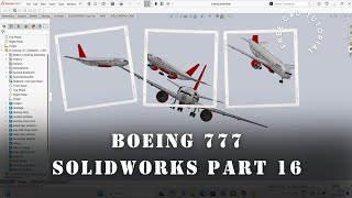 Boeing 777 Design Part16Creating the Foundation in SolidWorks wings part 2 [upl. by Ahsenal]