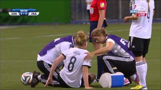 U20 Frauen WM 2014 Halbfinale Deutschland Frankreich 2 Halbzeit [upl. by Sucramat]