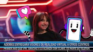 CLARO VTR ENTREGA CABINA DE REALIDAD VIRTUAL A TELETÓN PARA LA ENTREGA DE EDUCACIÓN DIGITAL [upl. by Atiseret]