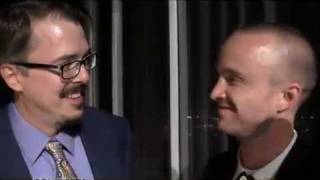 Aaron Paul amp Vince Gilligan Interview at the Saturn Awards 2010 [upl. by Artima929]