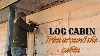 Log Cabin Renovation  Window and Door TrimTiling our Bathroom [upl. by Eelyek]