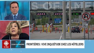 Les hôtels veulent la réouverture de la frontière [upl. by Yesnek]