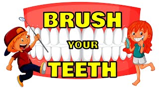 Brush Your Teeth  A Fun Rhyme for Kids Hygiene  Make Brushing Teeth Exciting [upl. by Mannos]