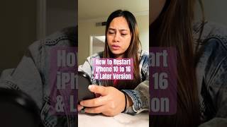 How to restart iPhone 10 to 16 or later funnyshorts viralvideo trending fail fyp shorts [upl. by Debera]