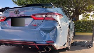 How to Remove a Dent off A cars Bumper  2022 Toyota Camry TRD  Get Fixed [upl. by Khajeh]