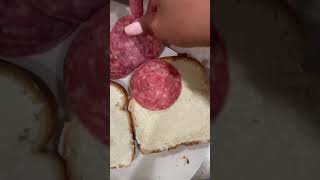 Salami Sandwich 🥪  sad meals 🥲 [upl. by Nayrda]