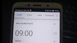 How to set Alarm in android phone [upl. by Airitac]