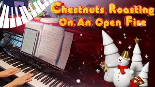 Chestnuts Roasting On An Open Fire Piano Cover  The Happy Pianist [upl. by Ayram]