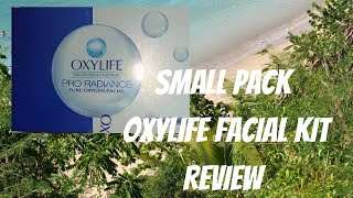 Oxylife small pack facial kit review  How to do self oxylife facial at home [upl. by Shannen472]