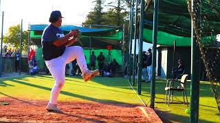 Benjamin Castro ‘25 RHP 1B Ridgeview HS CA🎥 Central Valley College Showcase Skills Reel [upl. by Shinberg]