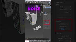 3Ds MAX Модификаторы за 1 минуту 3dmodeling 3dsmax [upl. by Pirozzo]