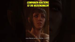 Companions react to the Necronomicon 📖☠️ baldursgate3 bg3 shorts viral gamingshorts gaming [upl. by Ivory583]