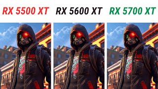 RX 5500 xt Vs RX 5600 xt Vs RX 5700 xt Tested in 20 Games 2024 5600x [upl. by Namwob]