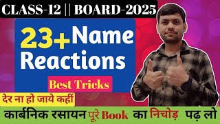 Class 12 Chemistry Most Imp Name Reaction  All Named Reactions Class 12 one shot  12th important [upl. by Imis851]