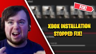 How to fix the Installation Stopped bugglitch on xbox XBOX SERIES XS ONE [upl. by Willumsen]