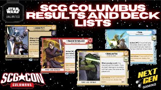 New Meta SCG CON Columbus Results  All Top 8 Deck Lists  Star Wars Unlimited [upl. by Gitel]