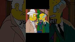 Mr Burns challenged the cowboy to a duel😨 [upl. by Aileon]