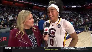 TeHina Paopao postgame sideline interview [upl. by Shela]