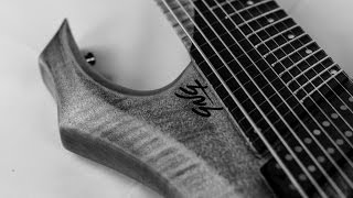 GNG Guitars  10 strings fanned fretting headless and partially fretless MKR10Shen [upl. by Ruzich]