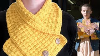 KNIT WAFFLE NECK WARMER SCARF [upl. by Jones986]