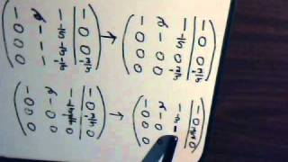 Linear Algebra Video 3 Row Echelon Form Gaussian Elimination  Overdetermined System Example 2 [upl. by Erasme]