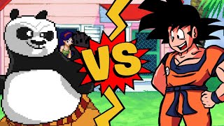 MUGEN Battles  Po vs Goku  Kung Fu Panda vs Dragon Ball Z [upl. by Norrv]