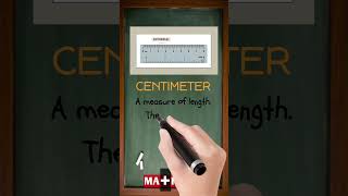 What Is Centimeter  Simple Math Definition in 30 Seconds  MATHalino123 [upl. by Ayaet]