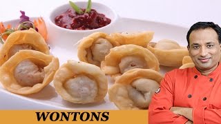 Crispy Chicken Wonton Recipe with Philips Air Fryer by Vahchef [upl. by Ialohcin]