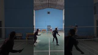 Badminton thrilling match 🏸 badminton badmintonhighlights badmintongame [upl. by Juakn]